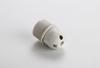Half Tooth Socket Ceiling E27 Lampholder Plastic White