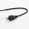 UK Standard Industrial Flat With 3 Prongs Waterproof Power Outlet Plug Wire Black