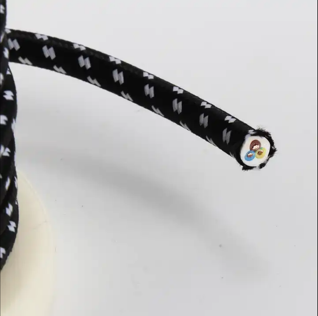 Vintage Vintage 2 Core Gary White Black Customized Colorful Braid Wire