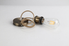 Led Bulb Holder Socket Vintage E27 Metal Lamp Pendant Imitative Bronze