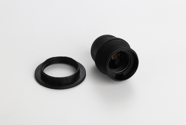 Adjustable E27 Lamp Holder Mount Black