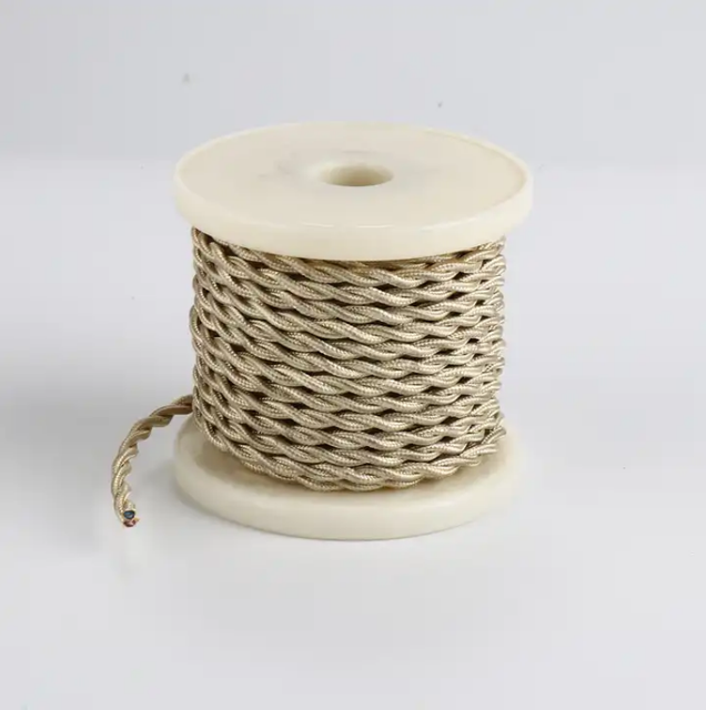 Factrory Price Factrory Price 2 Core Brown Gray Customized Weaving Cable Colorful
