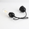 220V CE Certificate Half Tooth Socket E27 Edison Screw Socket Lampholder Black