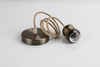 Led Bulb Holder Socket Vintage E27 Metal Lamp Pendant Imitative Bronze