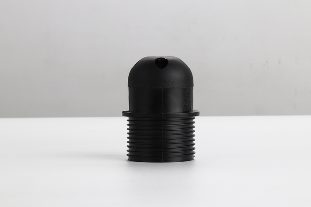 Half Tooth Socket Retro E27 Lamp Base Black