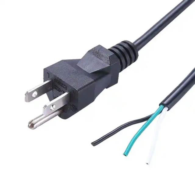 Indoor 15 ft Electrical Long Cable extender With 3 prongs Black
