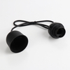 220V CE Certificate Half Tooth Socket E27 Edison Screw Socket Lampholder Black