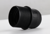 Half Tooth Socket Retro E27 Lamp Base Black