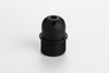 Fire Retardant Half Teeth Type E27 Lampholder Plastic Black