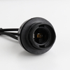 220V CE Certificate Half Tooth Socket E27 Edison Screw Socket Lampholder Black