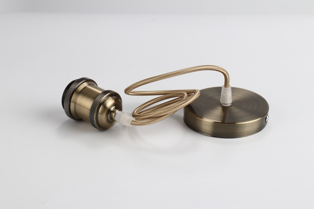 Bronze Vintage Office Cord Plug-in Pendant Light Kits