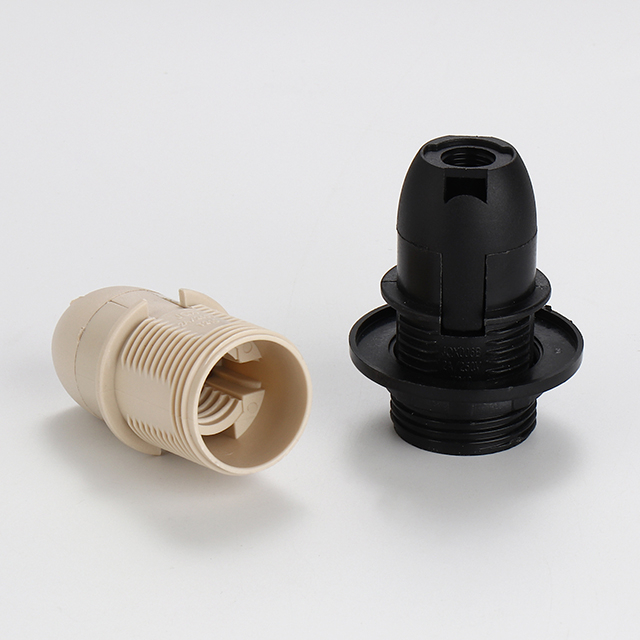 Half Thread Black Brown Vintage Standard E14 Lamp Holder Socket