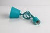 Plastics Hanging Pendant Light Kits Blue