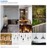 Plastics Hanging Pendant Light Kits Red