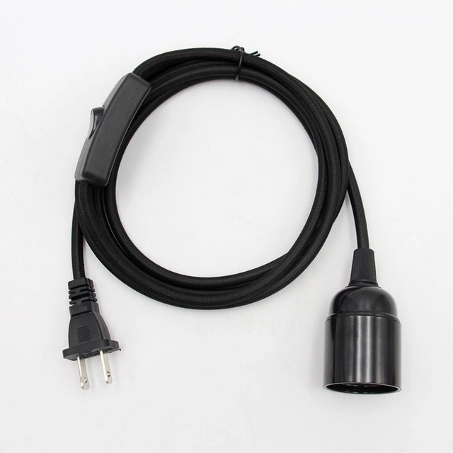 Black E27 Pendant Light Kits