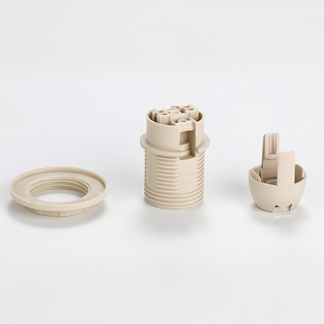 Half Thread Black Brown Vintage Standard E14 Lamp Holder Socket