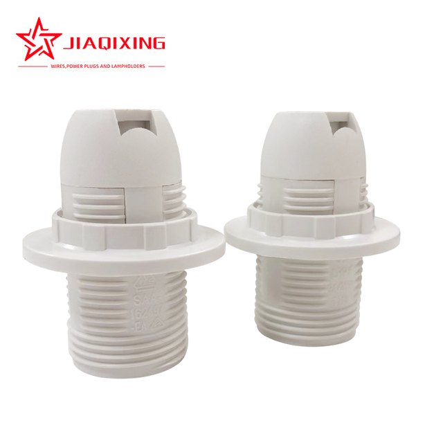 CE-Rated E14 Plastic Lamp Socket - Quick-Install Screw Base for DIY Lighting, Table Lamps & Ceiling Fixtures