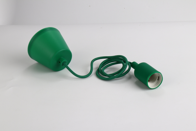 Plastics Hanging Pendant Light Kits Green