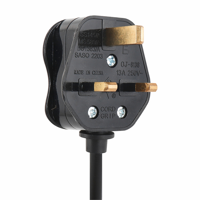 UK 2 Pin Plug Cable