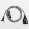 Black E27 Pendant Light Kits Grey Wire